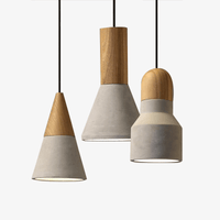 Suspension design en bois et ciment - Studio Variaté