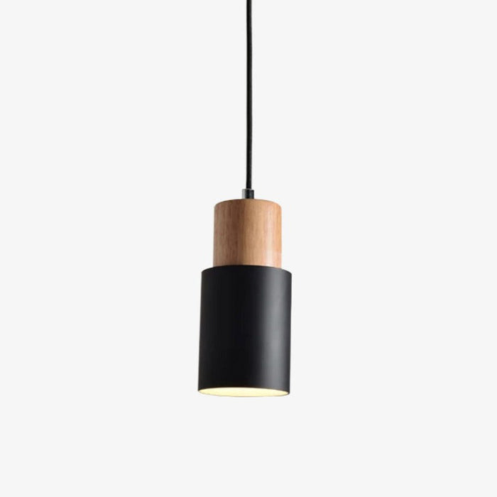 Suspension Cylindrique Bois & Métal Wood Color.
