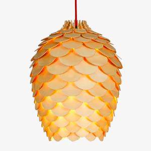 Suspension Bois Fleur Pétales Chiba