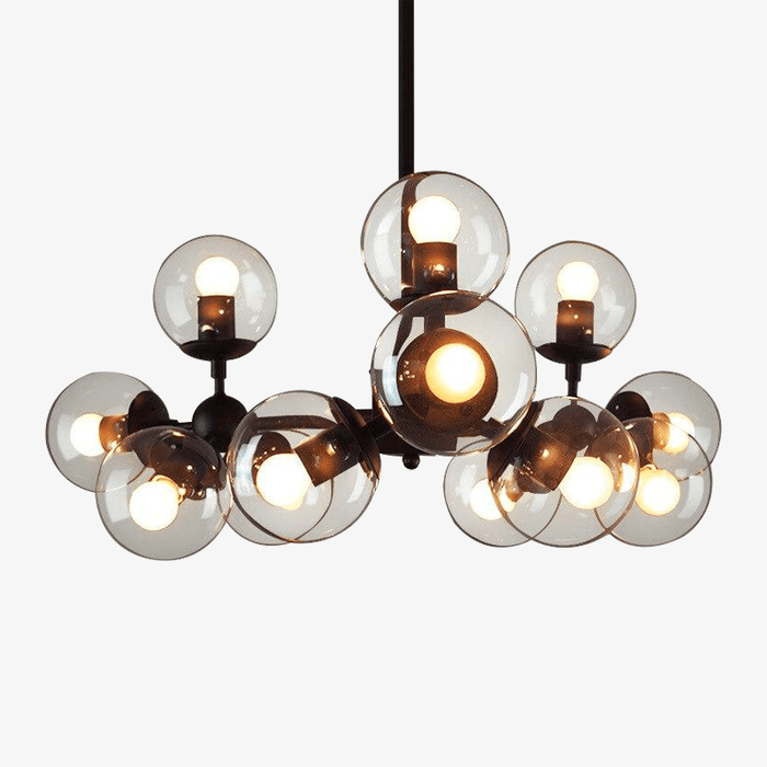 Suspension Design en Boule de Verre | Marco Lucetti 12 lampes