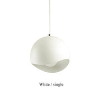 Suspension design en boule ouverte - Botimi Gold | Marco Lucetti Blanc - 1 lampe