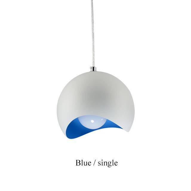 Suspension design en boule ouverte - Botimi Gold | Marco Lucetti Bleu - 1 lampe