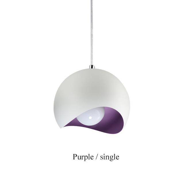 Suspension design en boule ouverte - Botimi Gold | Marco Lucetti Violet - 1 lampe