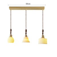 Suspension  design en céramique associant prise en cuivre et bois | Marco Lucetti Céramique 18 / 4W (MAX 100W)