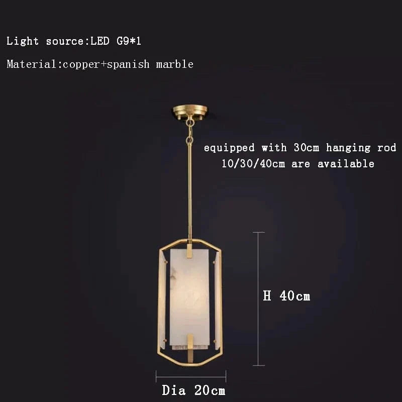 Suspension Design en Marbre Moderne | Marco Lucetti K / Dimmable