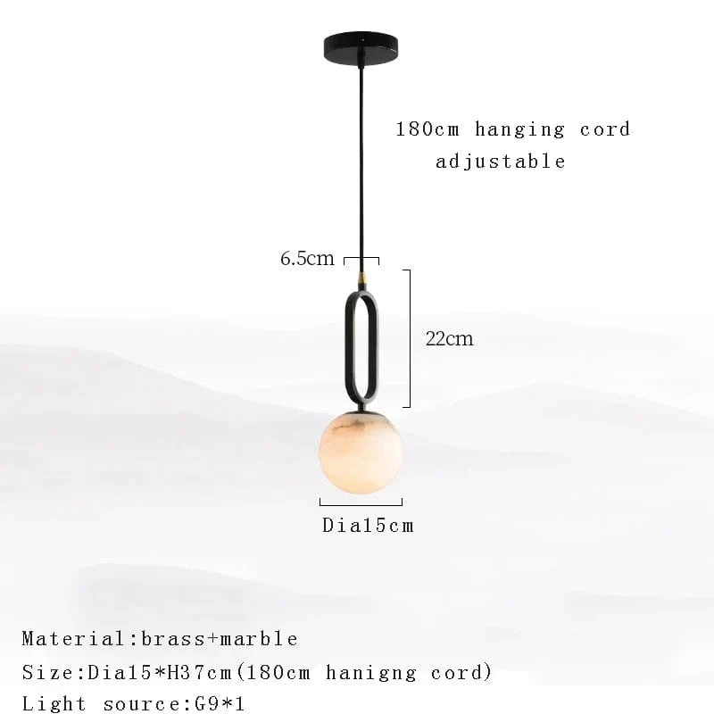 Suspension Design en Marbre Moderne | Marco Lucetti ML / Dimmable