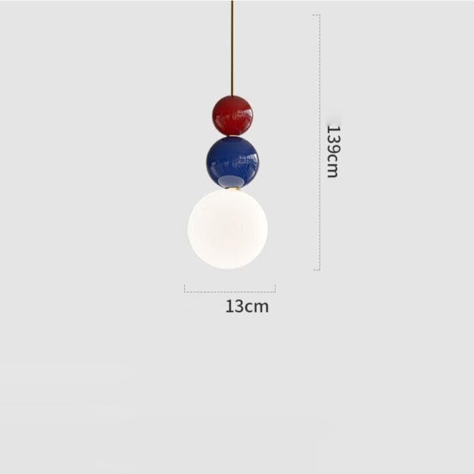 Suspension design en métal et boules colorées Ginna | Marco Lucetti B