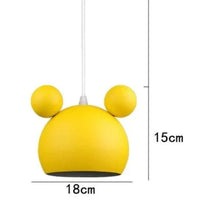 Suspension design en métal LED Mickey deco | Marco Lucetti Jaune