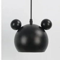 Suspension design en métal LED Mickey deco | Marco Lucetti Noir