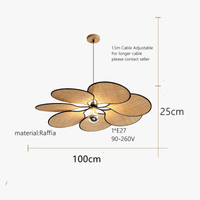 Suspension design en rotin canné floral | Marco Lucetti