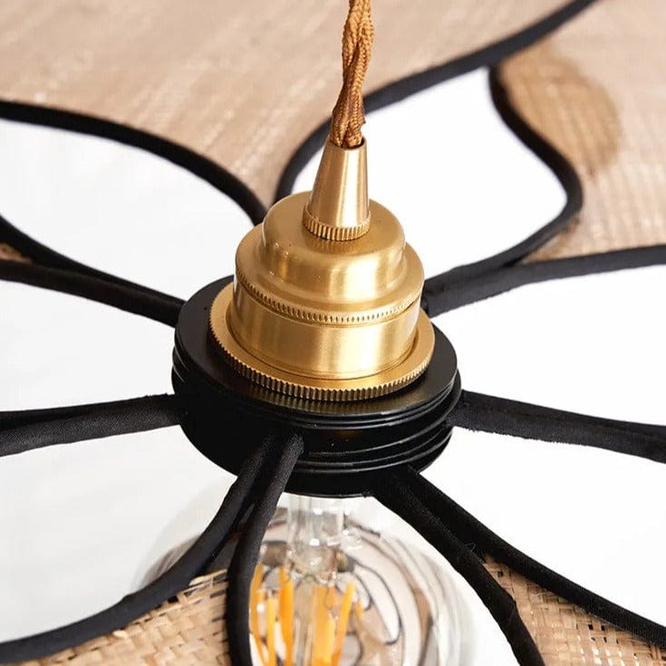 Suspension design en rotin canné floral | Marco Lucetti