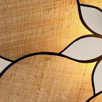 Suspension design en rotin canné floral | Marco Lucetti