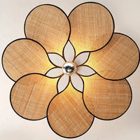 Suspension design en rotin canné floral | Marco Lucetti