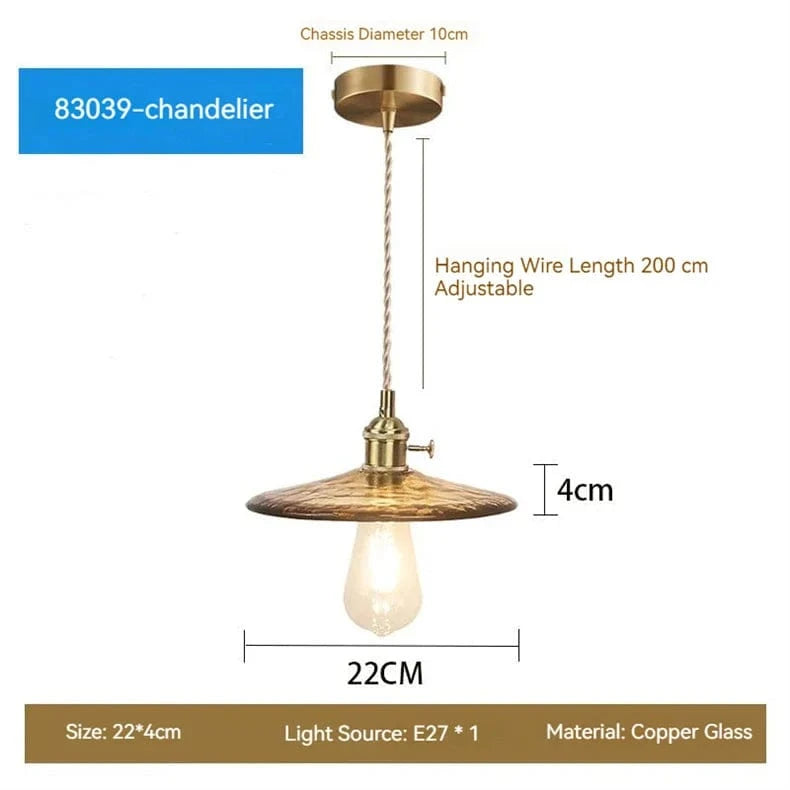 Suspension Design en Verre avec LED pour Décoration Intérieure | Marco Lucetti 83039 / 11-15W (Max100W) / CHINE