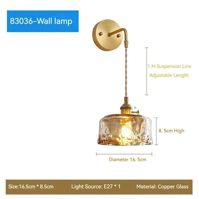 Suspension Design en Verre avec LED pour Décoration Intérieure | Marco Lucetti W83036 / 11-15W (Max100W) / CHINE