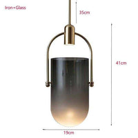 Suspension design en verre avec spot doré | Marco Lucetti B / Froide