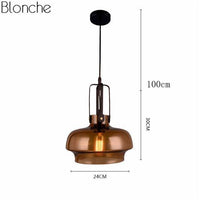 Suspension design en verre coloré LED - Hang_Style. | Marco Lucetti Ambré