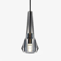 Suspension design en verre fumé cristal LED Luxury