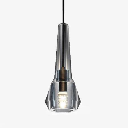 Suspension design en verre fumé cristal LED Luxury