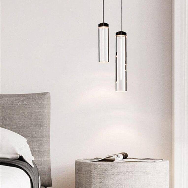 Suspension design en verre cylindrique de différentes longueurs | Marco Lucetti