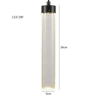 Suspension design en verre cylindrique de différentes longueurs | Marco Lucetti L