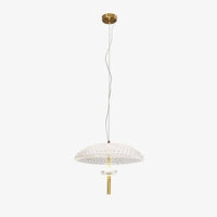 Suspension ovale en verre LED 'Lomye'