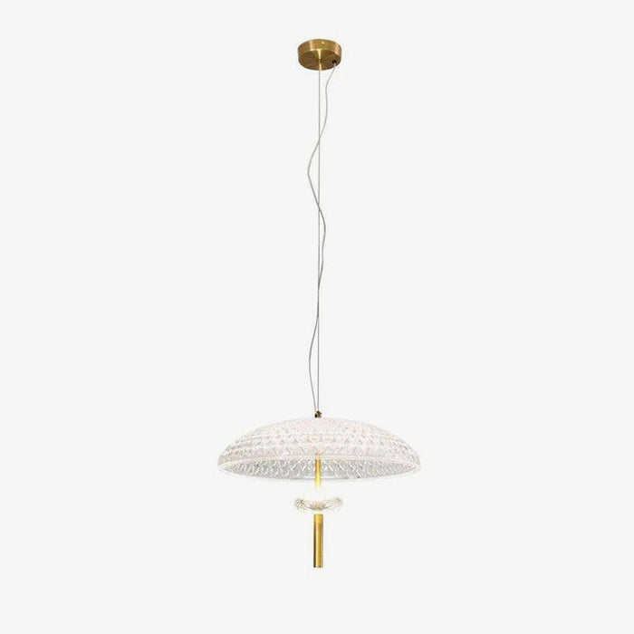 Suspension ovale en verre LED 'Lomye'