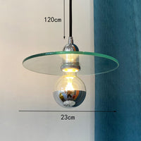 Suspension design en verre plat Aiden | Marco Lucetti