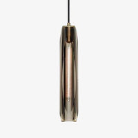 Suspension Luxury en verre fumé et cristal LED
