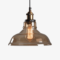 Suspension vintage en verre Countryside