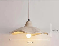 Suspension design grise Japonaise avec vent silencieux | Marco Lucetti 25x15cm