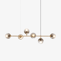 Suspension LED Design avec Abats-jour Métalliques
