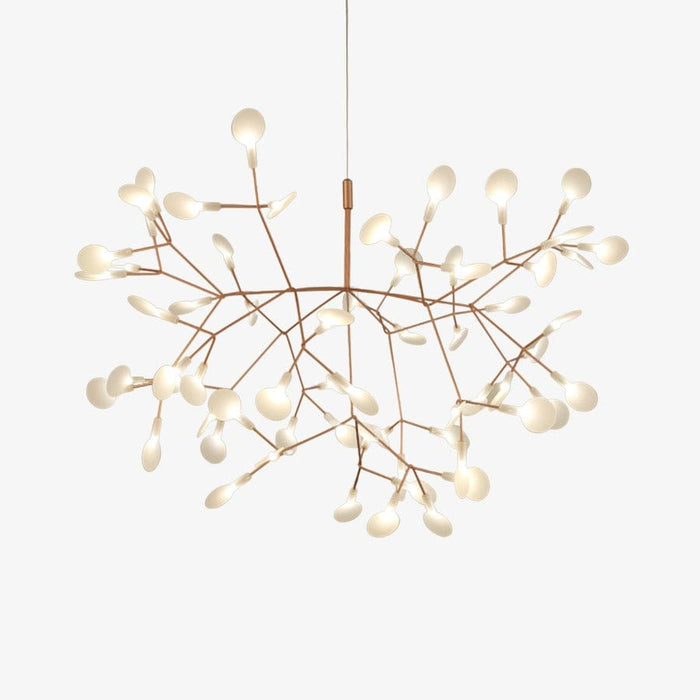 Suspension Design LED Arbre Doré - Maison Élégante | Marco Lucetti Cuivré - 63 LEDs / Chaude