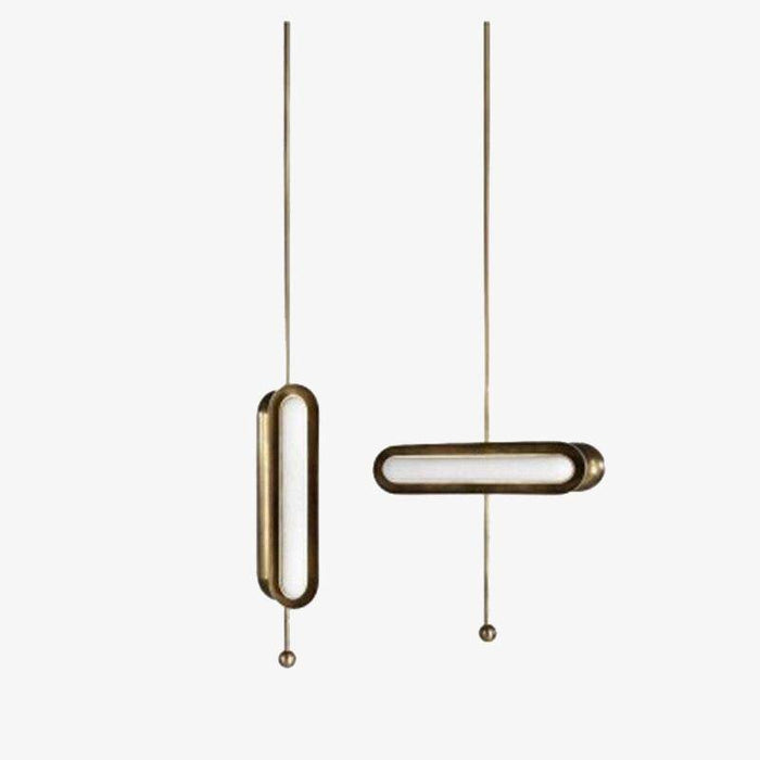 Suspension LED design Shining - Métal arrondi
