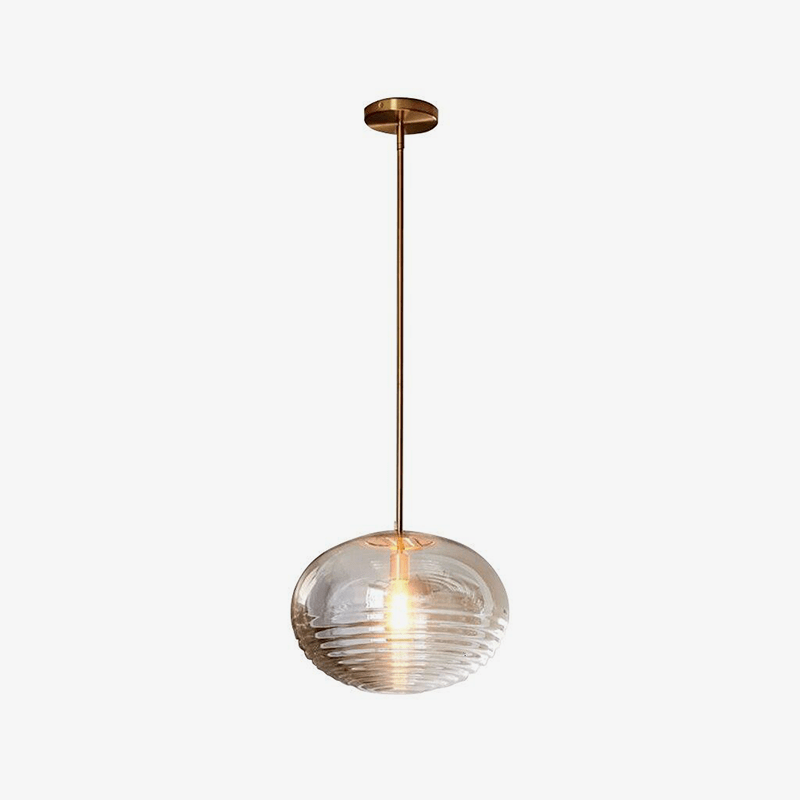 Suspension LED Café en verre arrondi