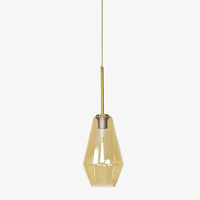Suspension LED design en verre style Edison