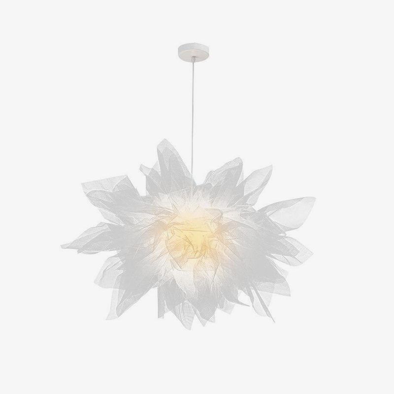 Suspension LED Fleur en Tissu