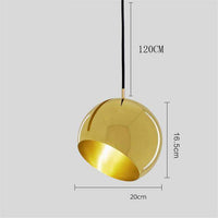 Suspension Design LED Boule Colorée dirigeable | Marco Lucetti Doré