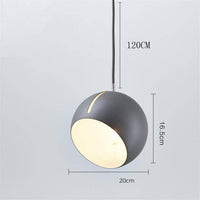 Suspension Design LED Boule Colorée dirigeable | Marco Lucetti Gris