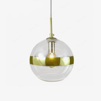 Suspension LED en verre design - Boule stylée "Hang"