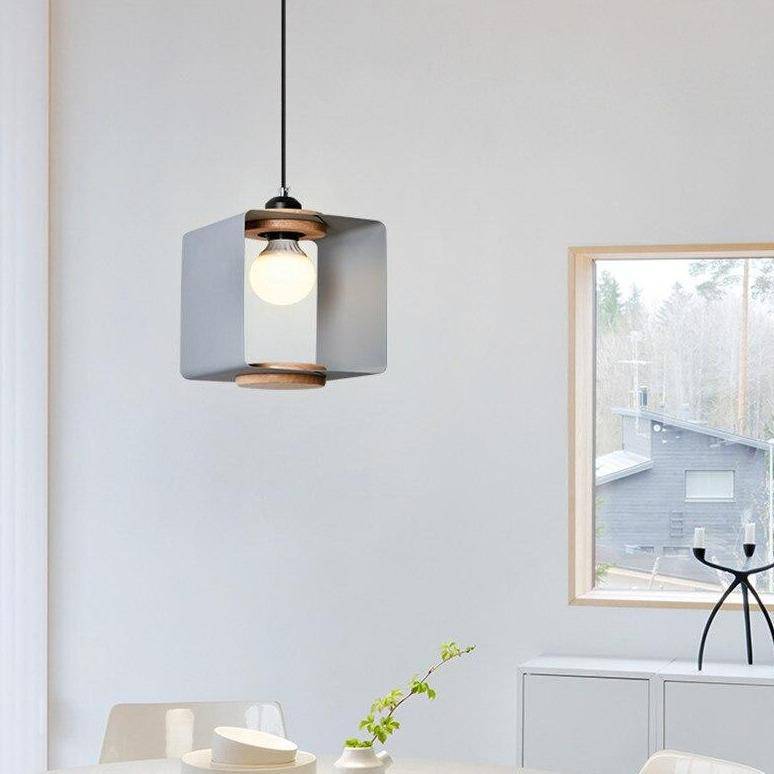 Suspension Design LED Cube Métal Coloré Loft | Marco Lucetti