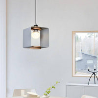 Suspension Design LED Cube Métal Coloré Loft | Marco Lucetti