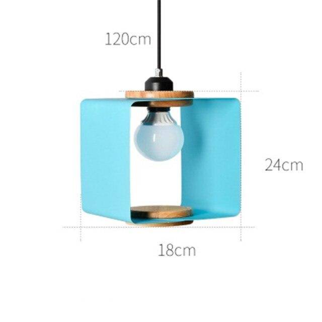 Suspension Design LED Cube Métal Coloré Loft | Marco Lucetti Bleu