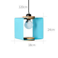 Suspension Design LED Cube Métal Coloré Loft | Marco Lucetti Bleu