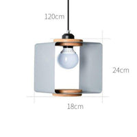 Suspension Design LED Cube Métal Coloré Loft | Marco Lucetti Gris