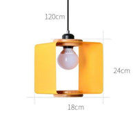 Suspension Design LED Cube Métal Coloré Loft | Marco Lucetti Jaune