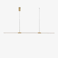 Lustre LED doré Nevy, style minimaliste.