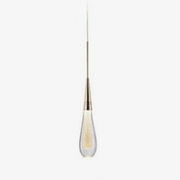 Suspension Luxury en verre cristal doré LED