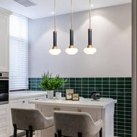 Suspension design LED dorée pour Loft. | Marco Lucetti