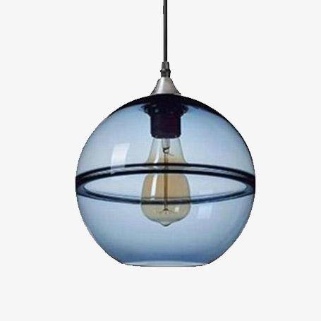 Suspension LED en boule de verre Hanglixir